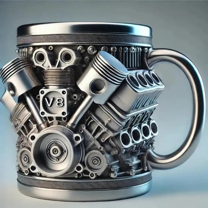 Engine V8 Stainless Steel Mug
