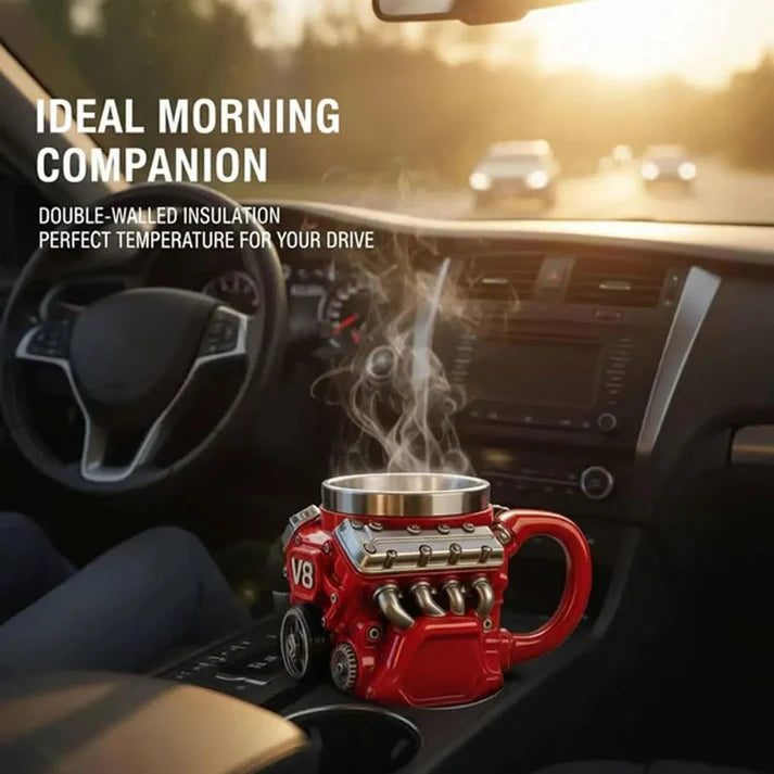 Engine V8 Stainless Steel Mug